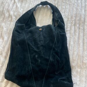 Elegant Black Velvet Women's Bag